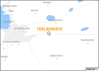 map of Teplovskoye