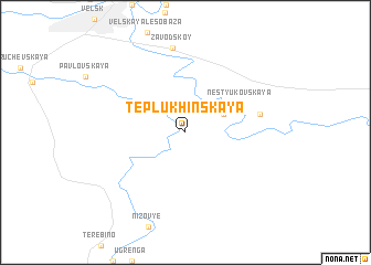 map of Teplukhinskaya