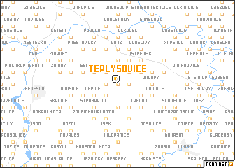 map of Teplýšovice