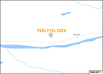 map of Tëplyy Klyuch