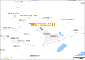 map of Tëplyy Kolodez\