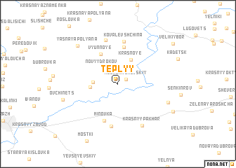 map of Tëplyy