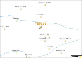 map of Tëplyy