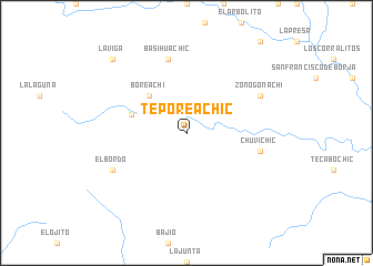 map of Teporéachic