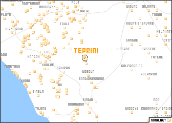 map of Téprin I
