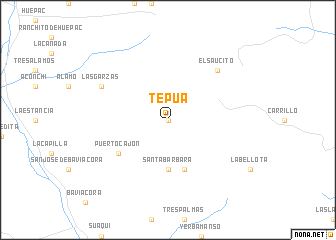 map of Tepúa