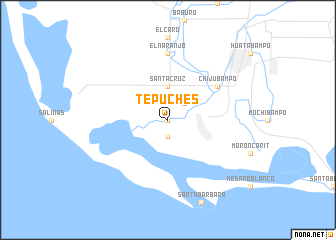 map of Tepuches