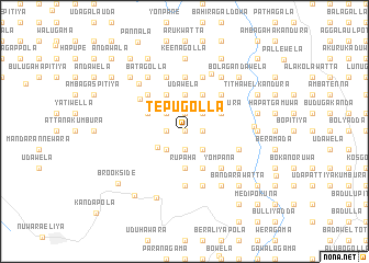 map of Tepugolla