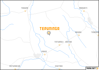 map of Te Puninga