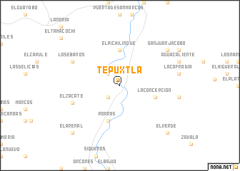 map of Tepuxtla