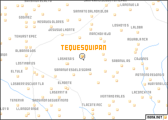 map of Tequesquipan