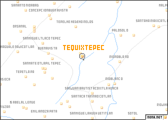 map of Tequixtepec