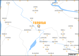 map of Tēranda