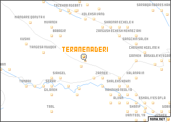 map of Teran-e Nāderī