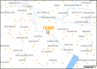 map of Terán