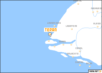 map of Terán