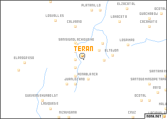 map of Terán