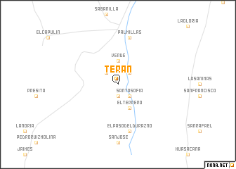 map of Terán