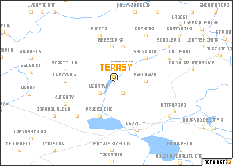 map of Terasy