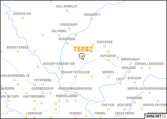 map of Terāz