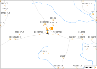 map of Téra