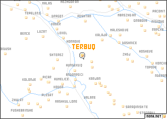 map of Tërbuq