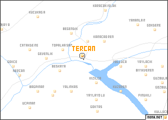 map of Tercan