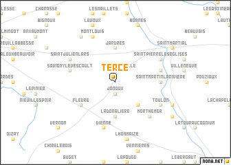 map of Tercé