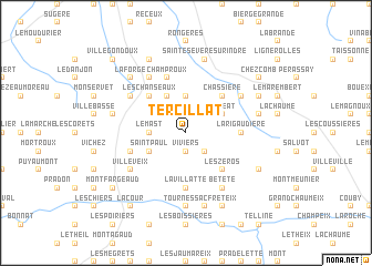 map of Tercillat