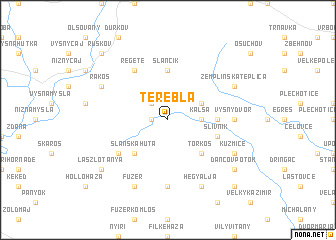 map of Terebľa