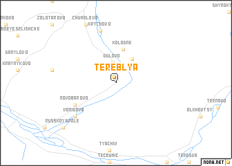 map of Tereblya