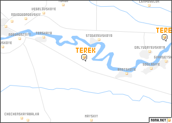 map of Terek