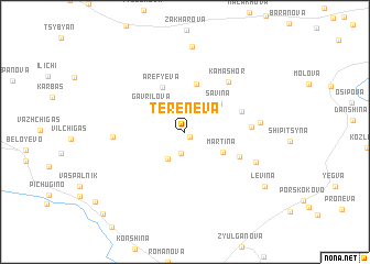 map of Tereneva