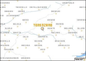 map of Terenzano