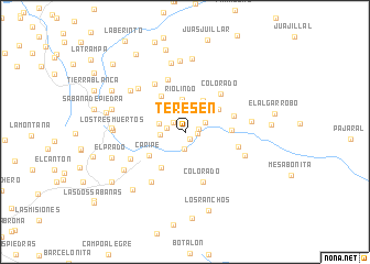 map of Teresén