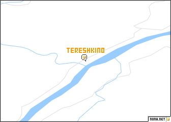 map of Terëshkino
