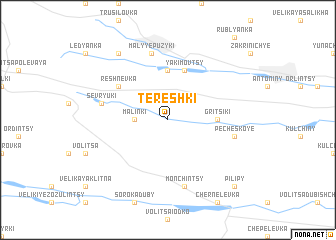 map of Tereshki