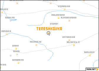 map of Tereshkovka