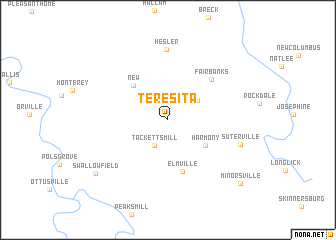 map of Teresita