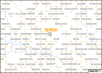 map of Térési