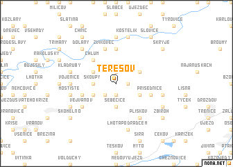 map of Terešov