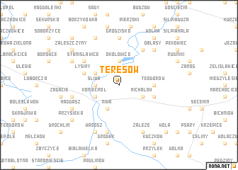 map of Teresów