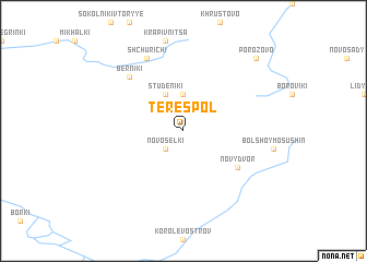 map of Terespolʼ
