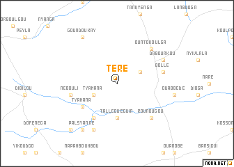 map of Téré