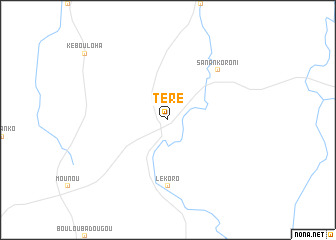 map of Téré