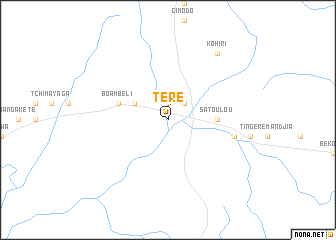 map of Téré