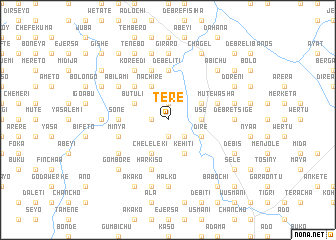 map of Tʼerē