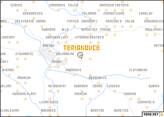 map of Teriakovce