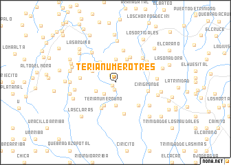 map of Tería Número Tres