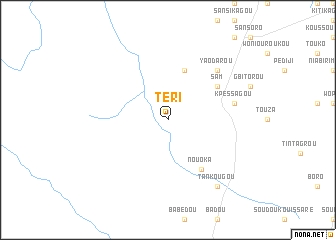 map of Téri